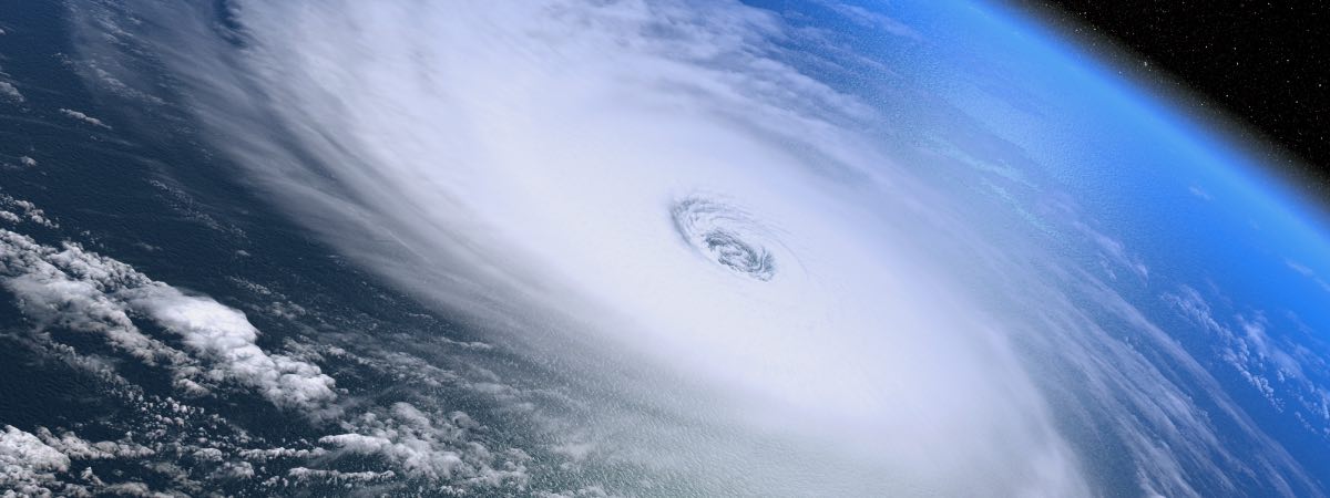 storm seen from space